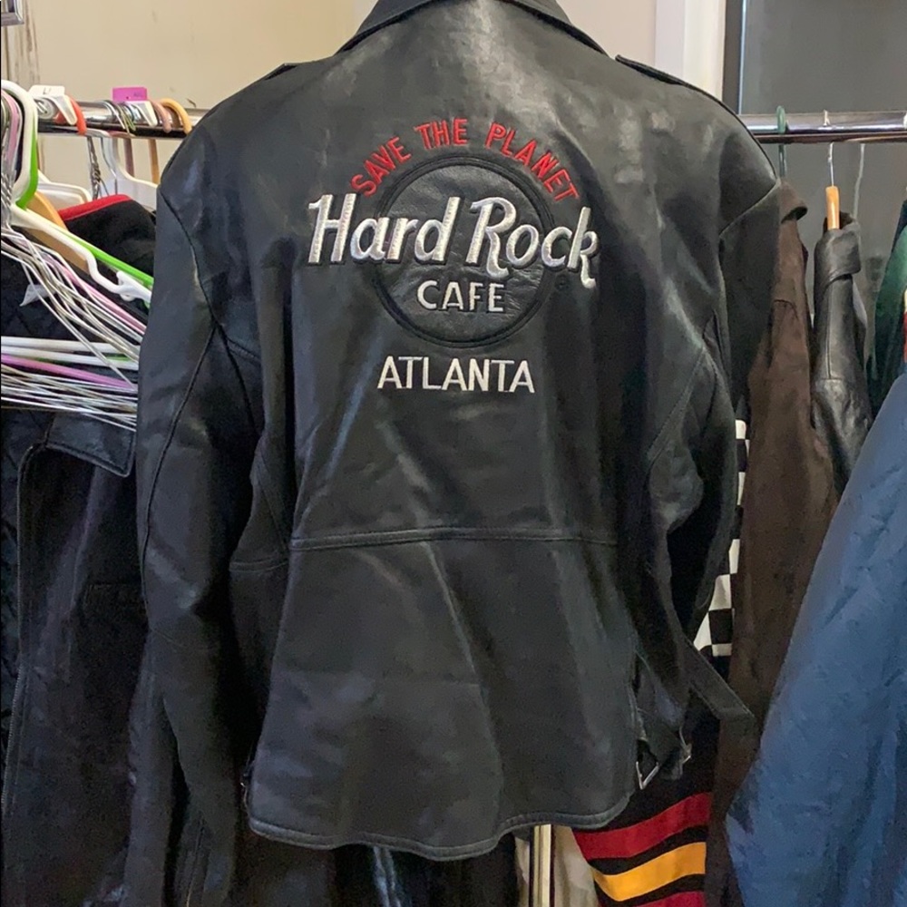 Vintage Hard Rock Atlanta Leather Jacket